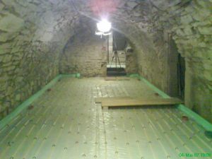Kellergewölbe Fußbodenheizung